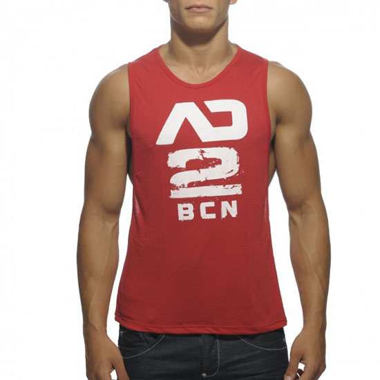 Addicted Hombre Chaleco Rojo Blanco